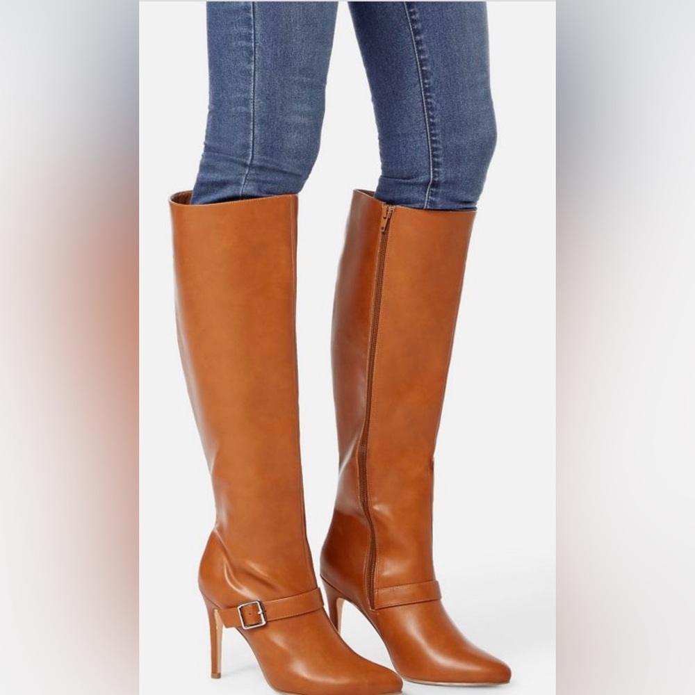 NEW TAN OLIVIA TALL STILETTO BOOT